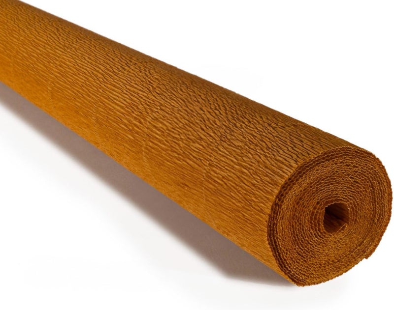 LCREATE LCREATE LCREATE Cartotecnica Rossi 140g 10 Inch Wide 8.2ft Long Italian Crepe Paper Rollfor Wedding Ceremony Various Large Festivals Decoration (Nut Brown（967）) - Image 1